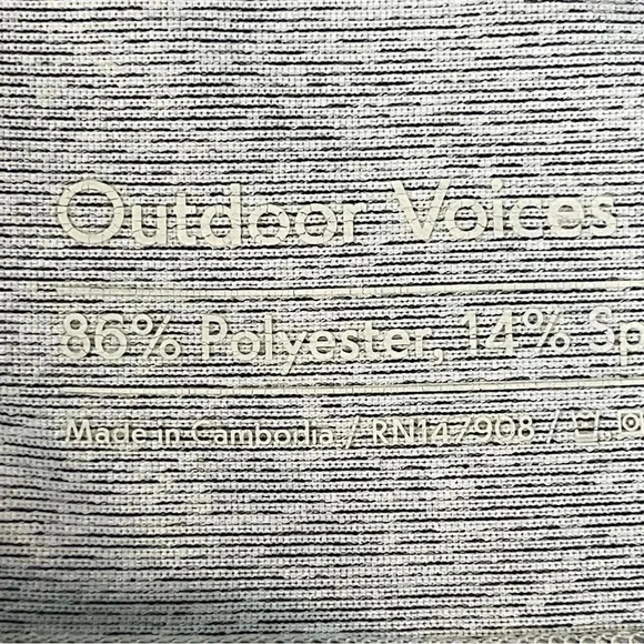 Outdoor Voices Women's Medium Dipped 7/8 Leggings Oatmeal Dove Ash Colorblock M - Picture 3 of 9